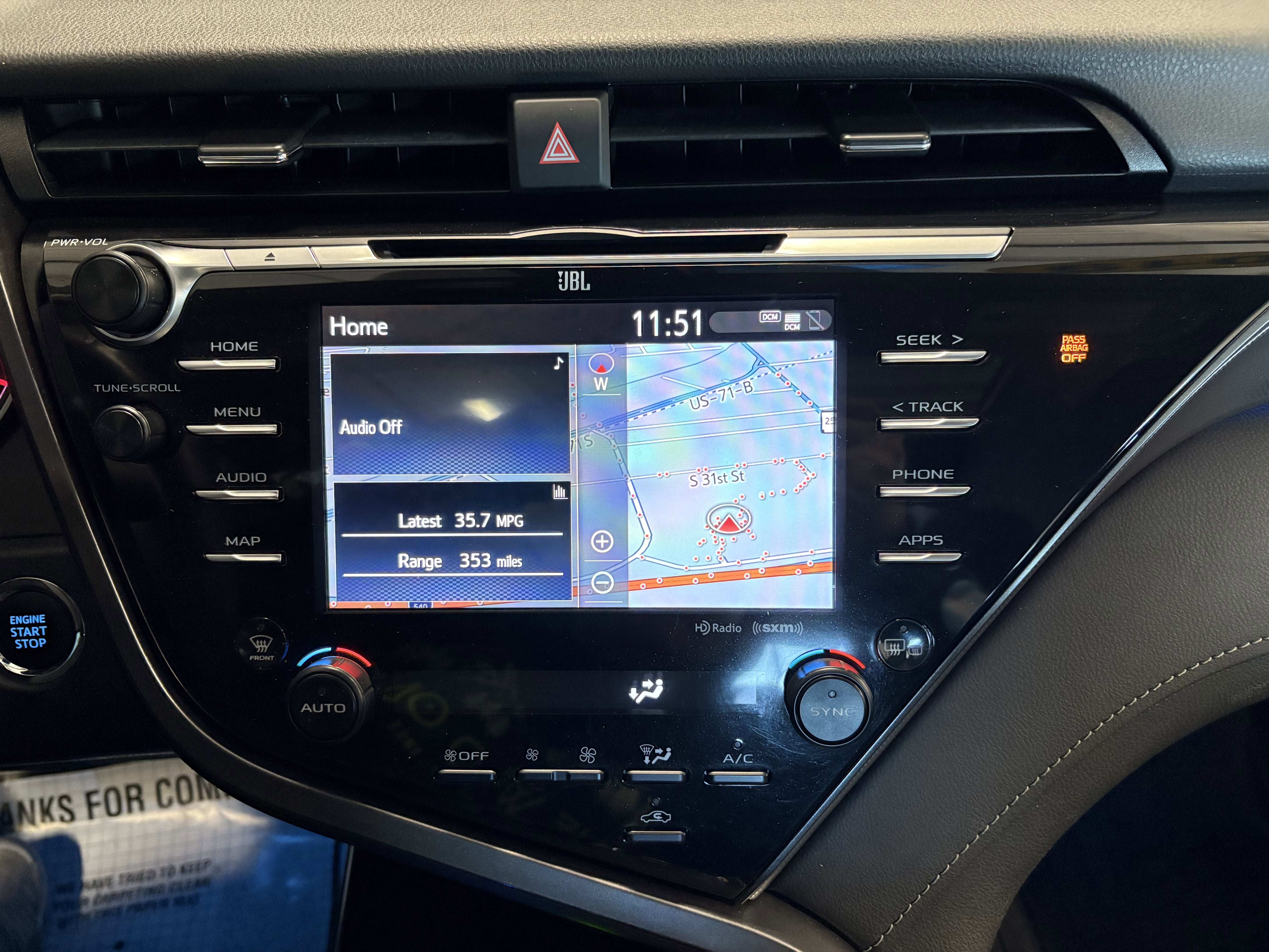 2019 Toyota Camry XSE FWD