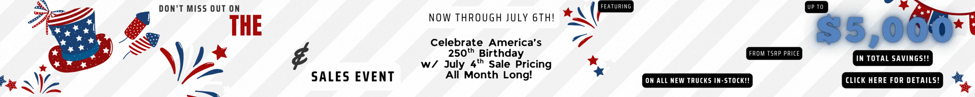 Red white and blue savings